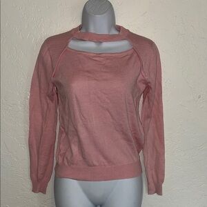 NWT Elegant Pink Crew Neck Sweater